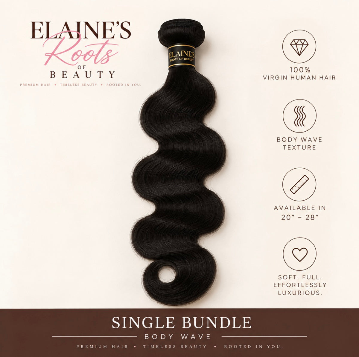 Rooted Beauty Collection Body Wave Bundle